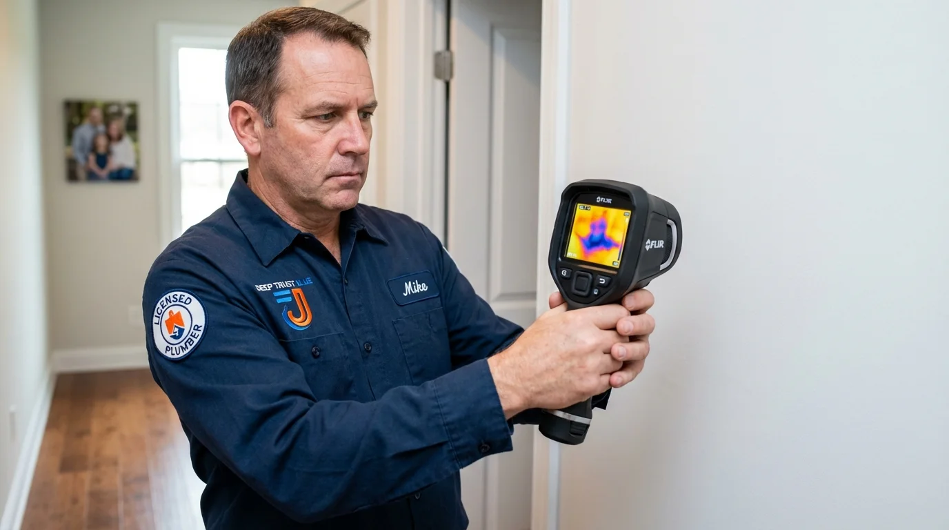 Thermal imaging leak detection by Johns Plumbing LLC in Jonesborough